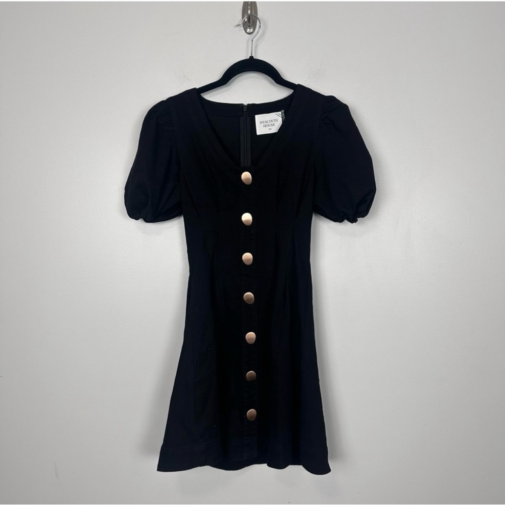 NWTđź–¤HYACINTH HOUSE Black Denim Emelia
Mini Dressđź–¤Sz M - Picture 2 of 8